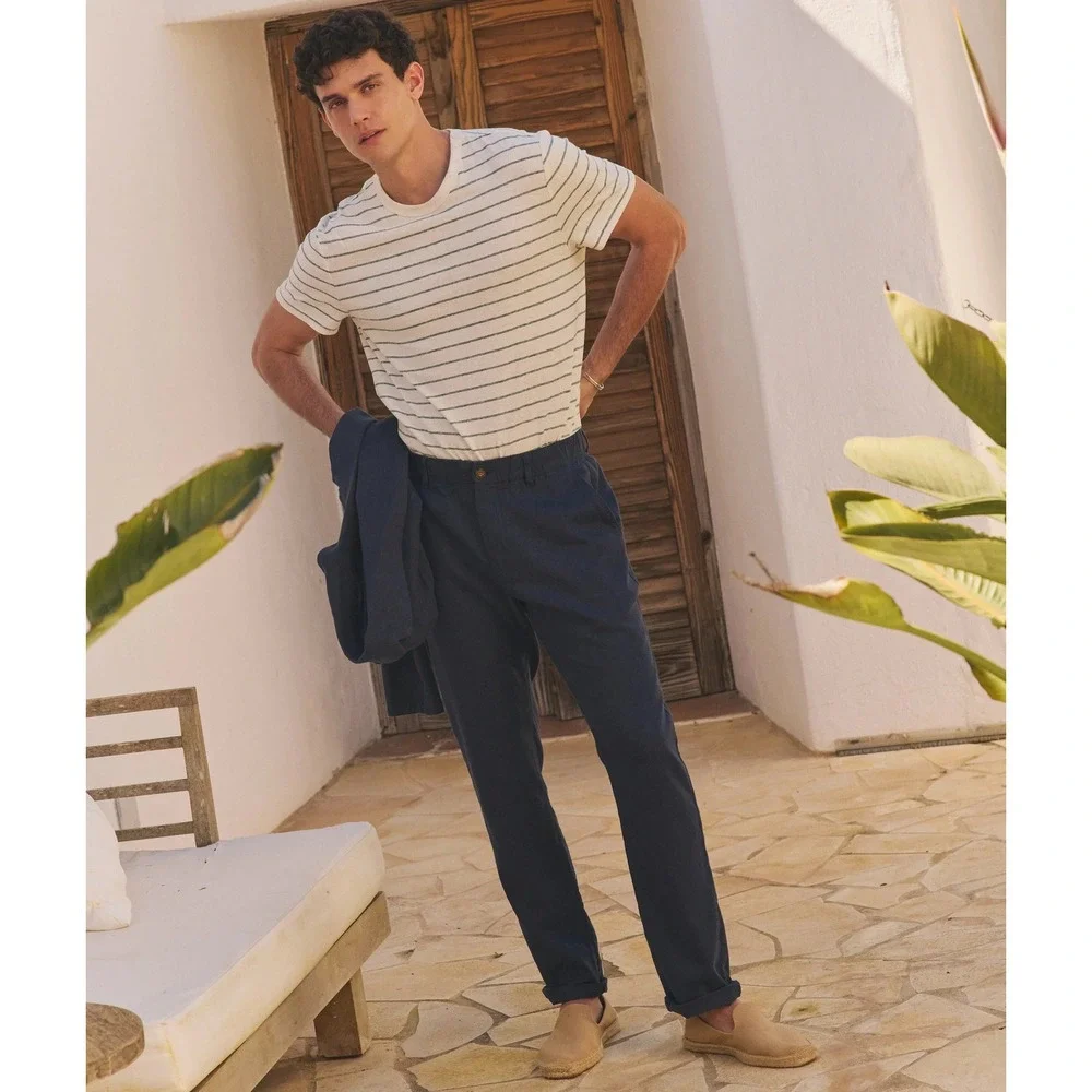 Marine Layer Saturday‎ Hemp Chino Navy Size XL x 32 New With Tags